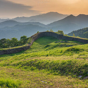 석회암 지대 : 단양 온달산성 지의류 관찰
